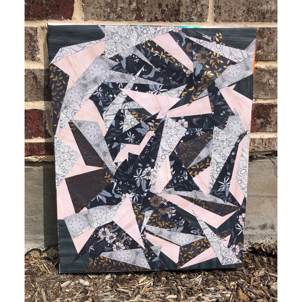 ✨Original Handmade Analog Collage on Canvas✨